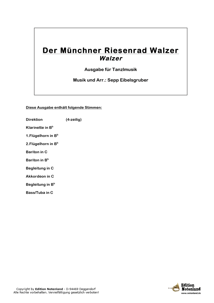 Der Münchner Riesenrad Walzer - Tanzlmusik