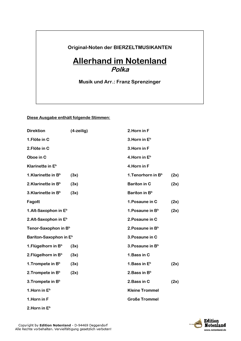 Allerhand im Notenland