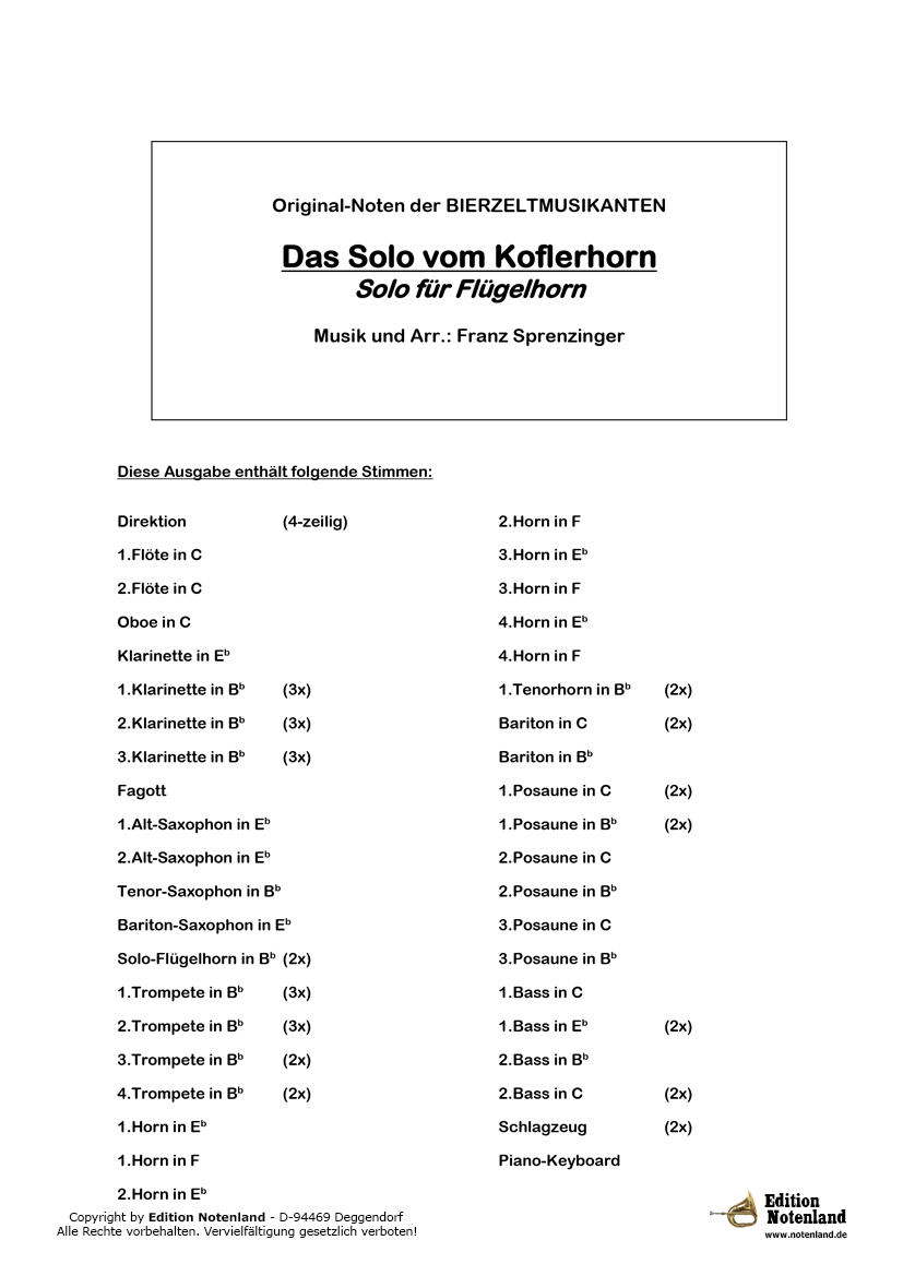 Das Solo vom Kofler Horn