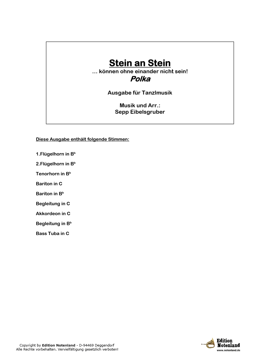 Stein an Stein - Tanzlmusik